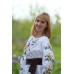 Embroidered blouse "Olvia: pansies"
